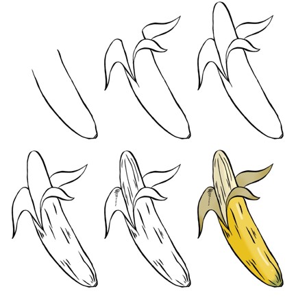 Bananenidee (15) zeichnen ideen