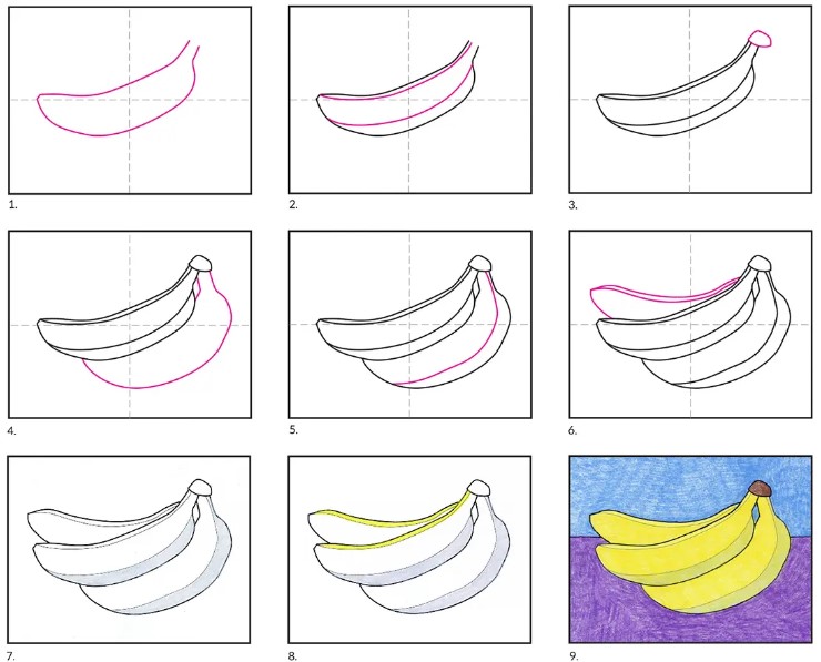 Bananenidee 2 zeichnen ideen