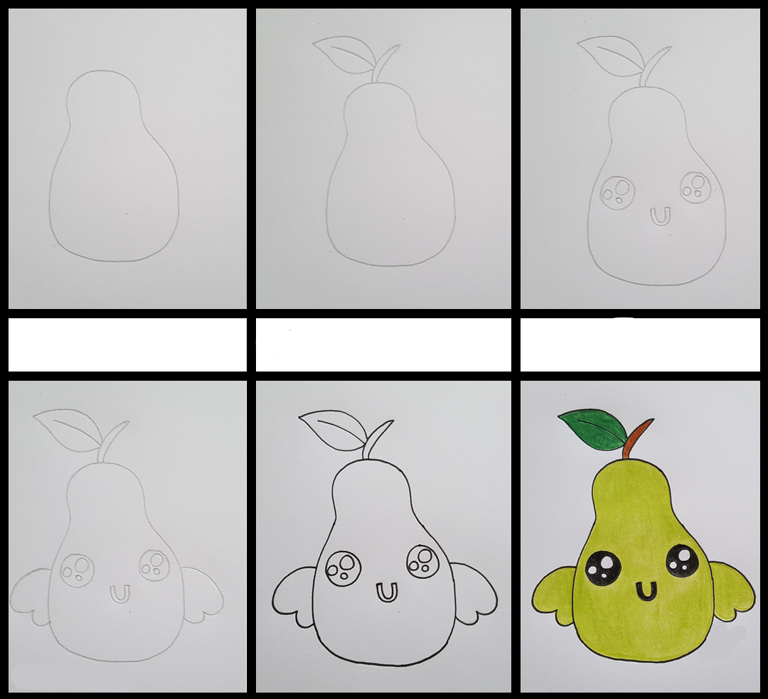 Zeichnen Lernen Birne süß