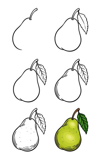 Zeichnen Lernen Birnen-Idee (1)