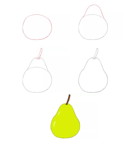 Zeichnen Lernen Birnen-Idee (2)