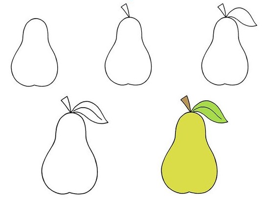 Zeichnen Lernen Birnen-Idee (5)