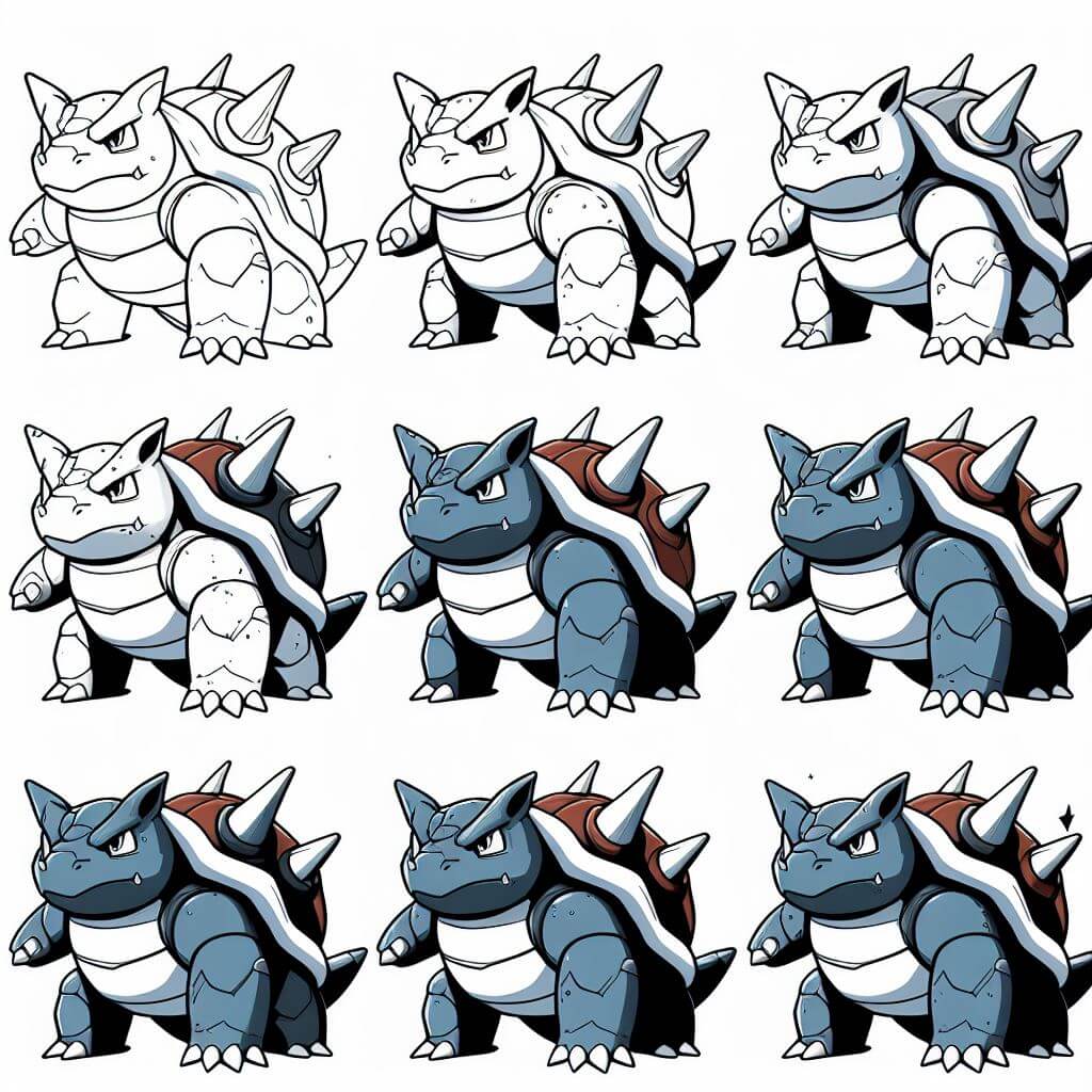 Blastoise-Idee 1 zeichnen ideen