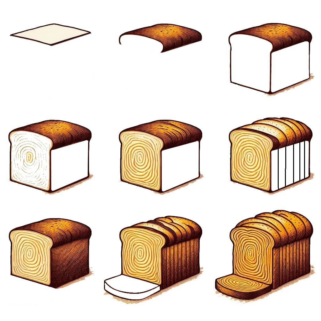 Brot zeichnen ideen