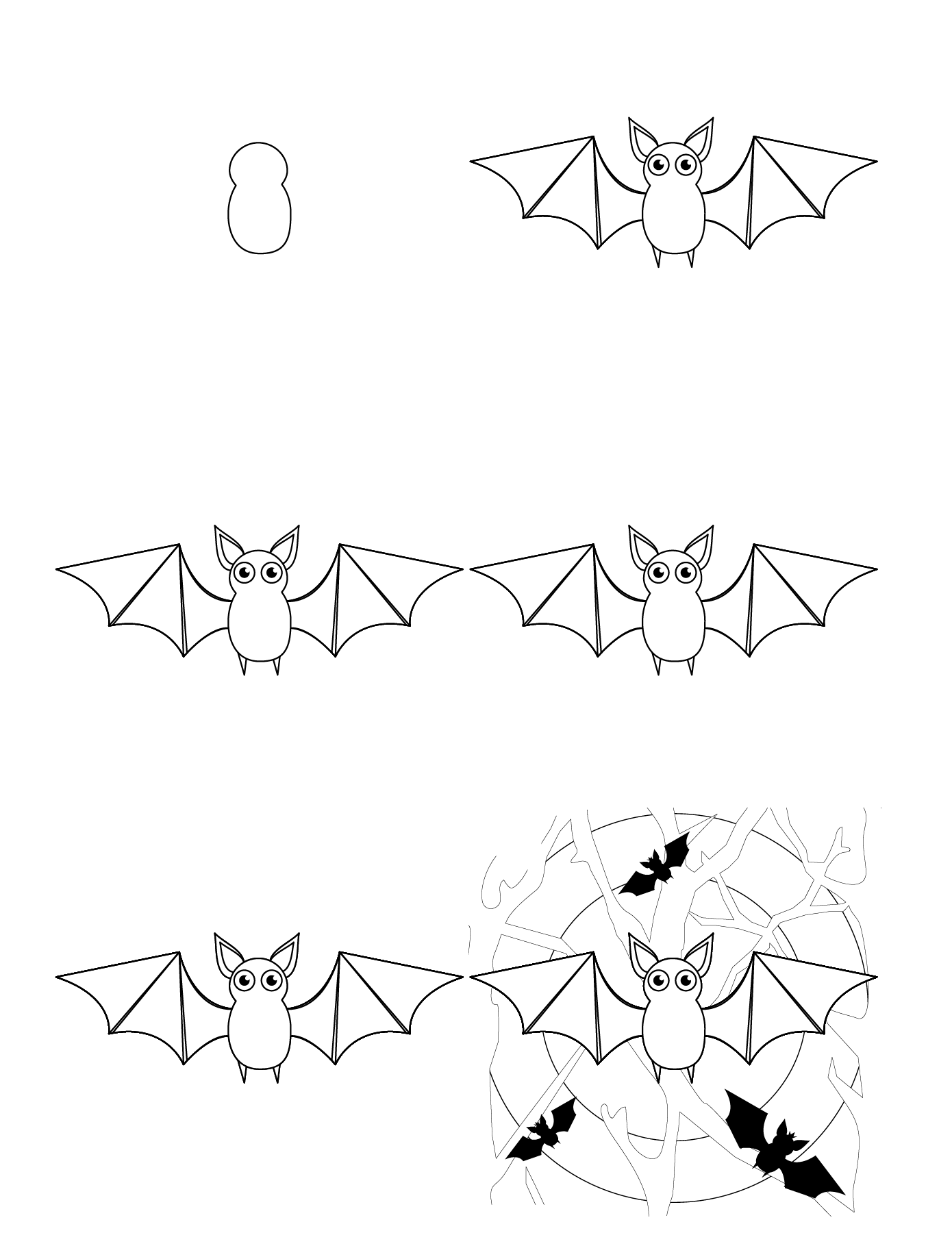 Cartoon-Fledermaus (2) zeichnen ideen
