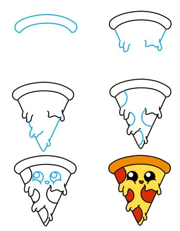 Cartoon pizza (1) zeichnen ideen