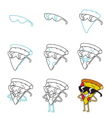 Cartoon pizza (6) zeichnen ideen