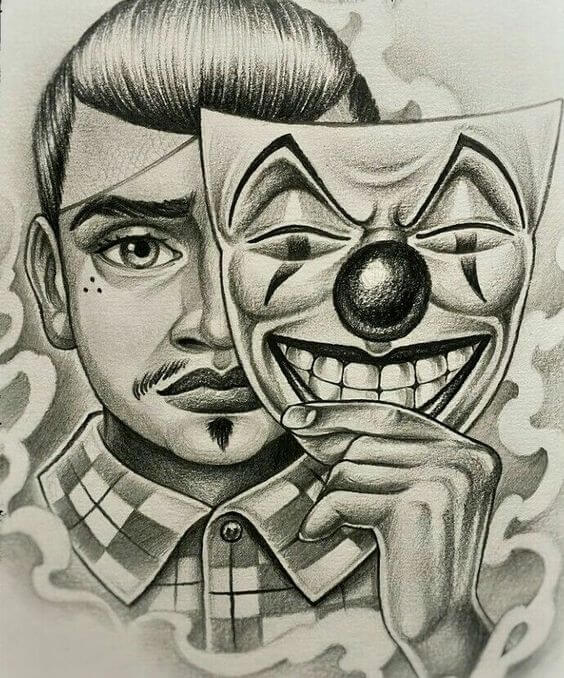 Chicano clown (3) zeichnen ideen