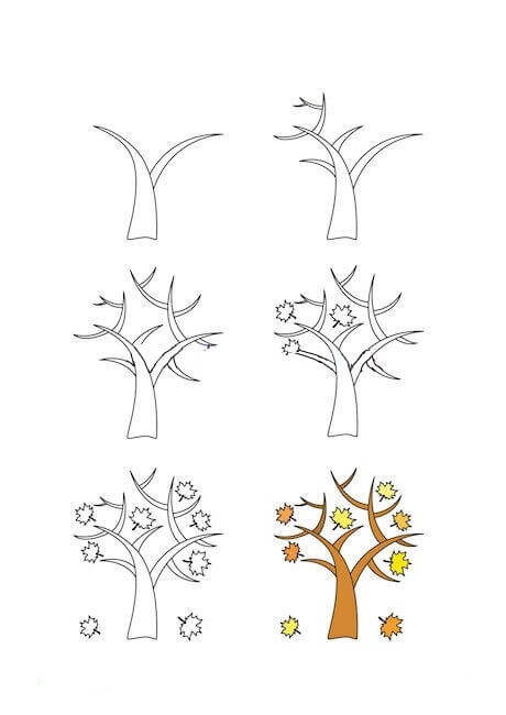 Zeichnen Lernen Dekorativer Baum (1)