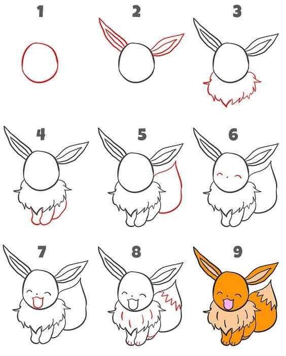 Eevee zeichnen ideen