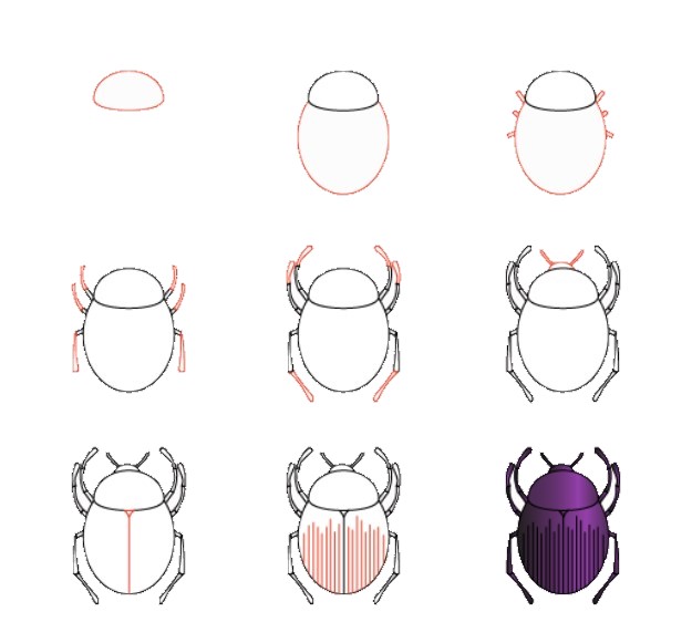 Eine Käferidee (12) zeichnen ideen