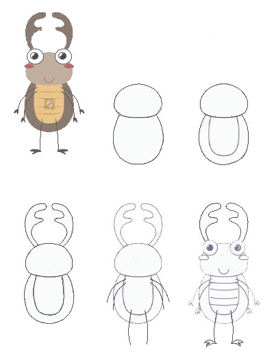 Eine Käferidee (13) zeichnen ideen