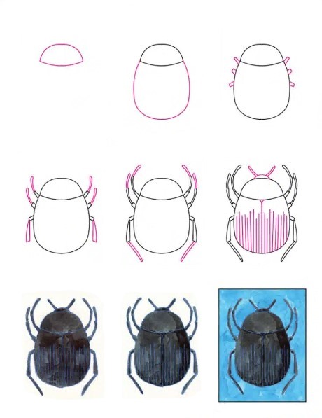 Eine Käferidee (2) zeichnen ideen