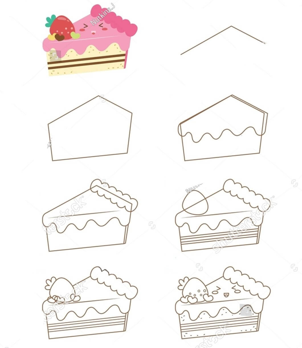 Einfache Kuchenzeichnung (3) zeichnen ideen