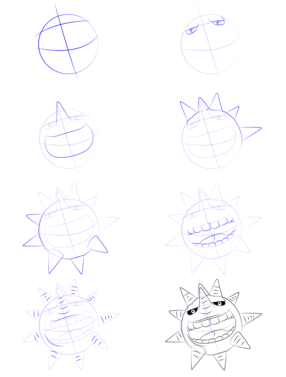 Zeichnen Lernen Einfache Sonnenzeichnung