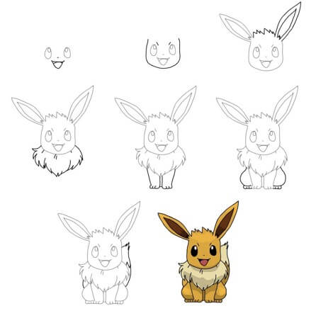 Tiere in Pokémon zeichnen ideen