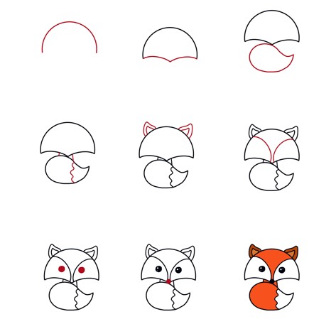 Zeichnen Lernen Fox-Idee (19)