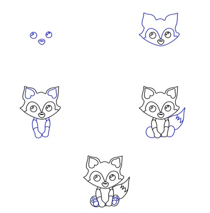 Zeichnen Lernen Fox-Idee (24)