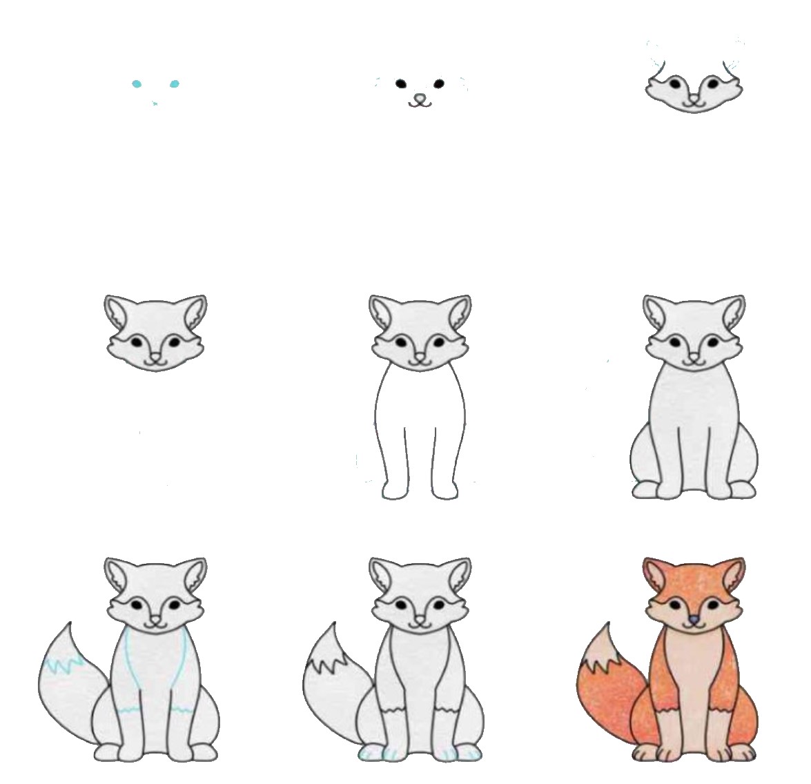 Zeichnen Lernen Fox-Idee (3)