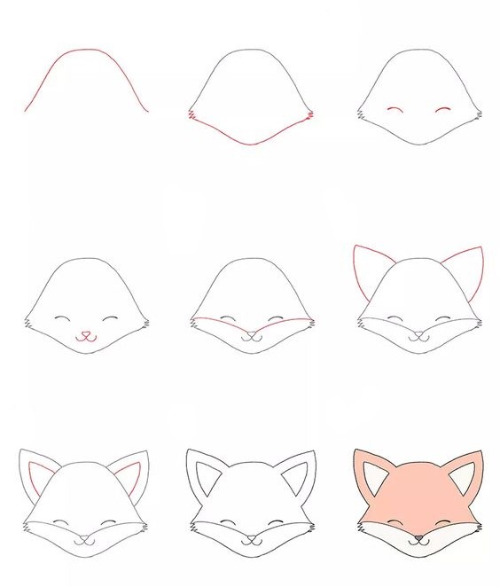 Zeichnen Lernen Fox-Idee (5)