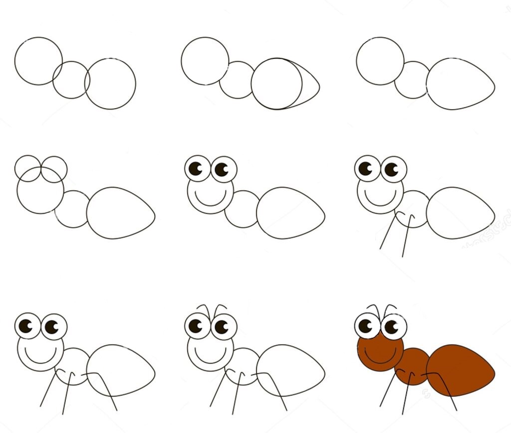 Fröhliche Ameisen zeichnen ideen