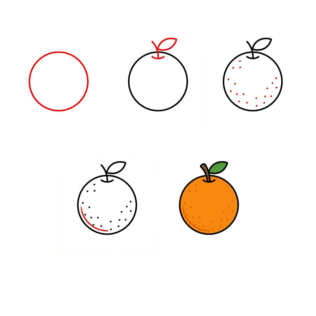 Gratis Orange zeichnen ideen