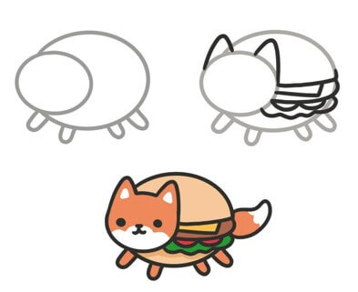 Hamburger-Animation 3 zeichnen ideen