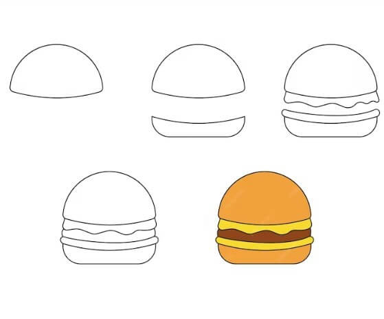 Hamburger-Idee 10 zeichnen ideen