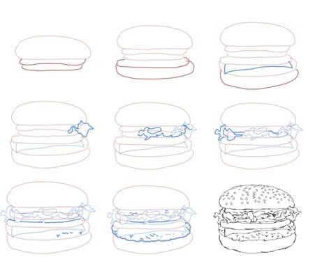 Hamburger-Idee 11 zeichnen ideen