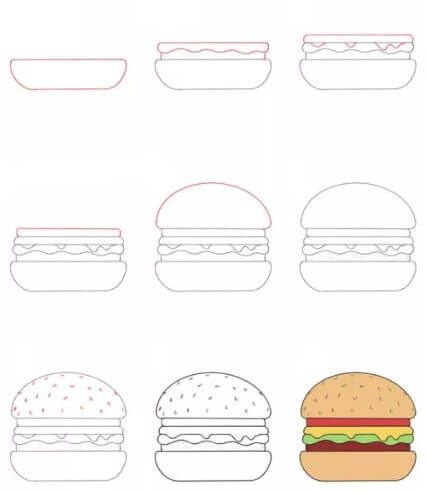 Hamburger-Idee 2 zeichnen ideen