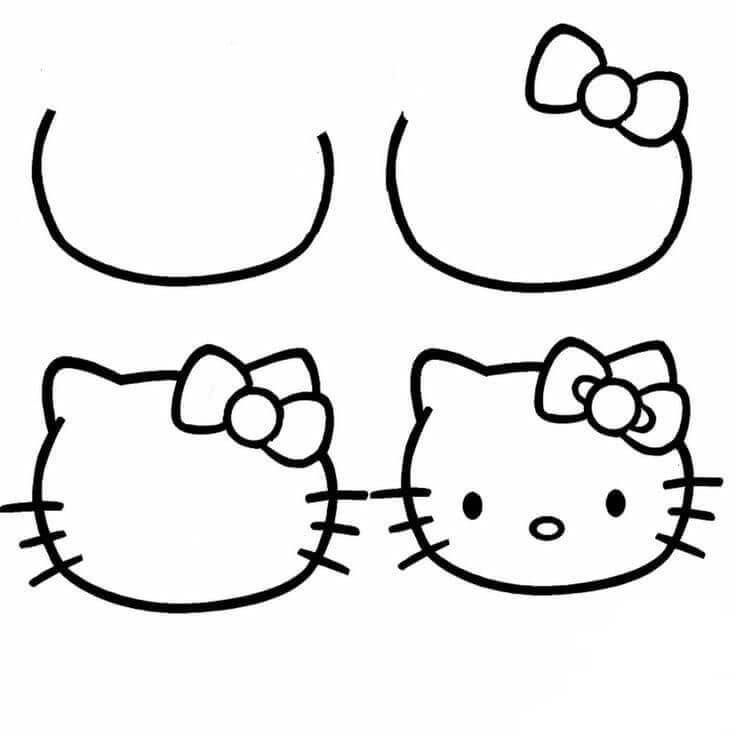 Hello Kitty-Kopf (3) zeichnen ideen