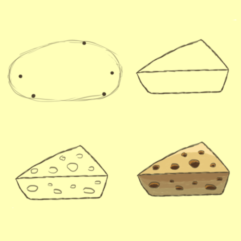 Idee mit Käse (1) zeichnen ideen