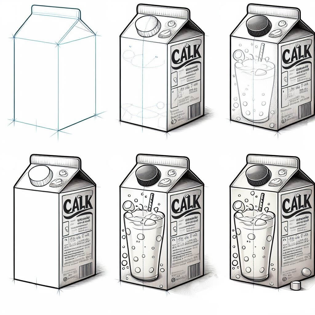 Idee mit Milch (13) zeichnen ideen