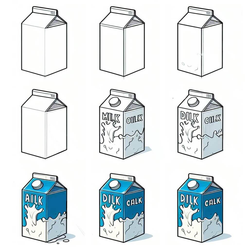 Idee mit Milch (15) zeichnen ideen