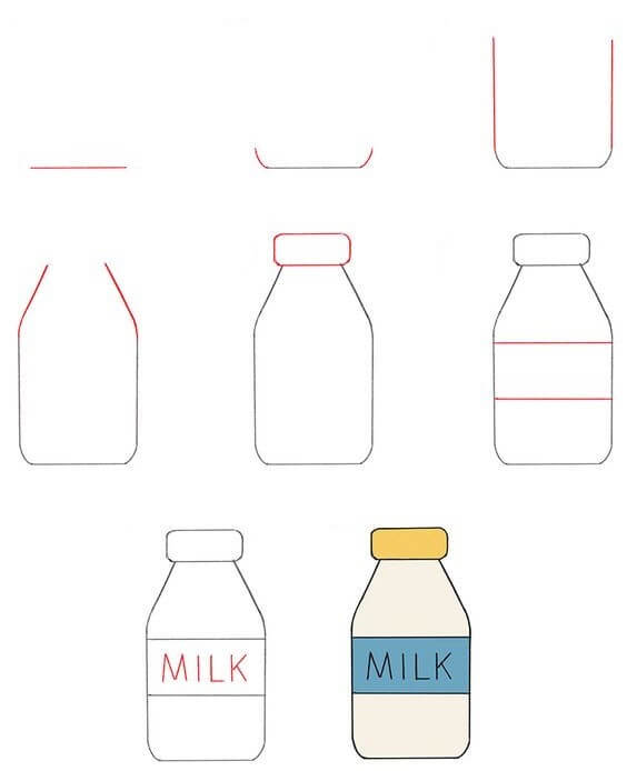 Idee mit Milch (16) zeichnen ideen