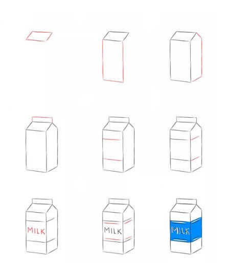 Idee mit Milch (3) zeichnen ideen