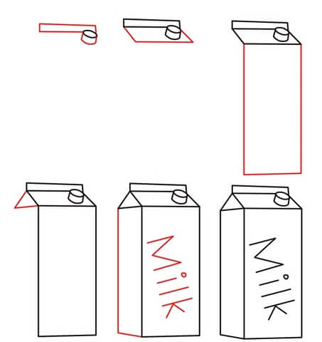 Idee mit Milch (7) zeichnen ideen
