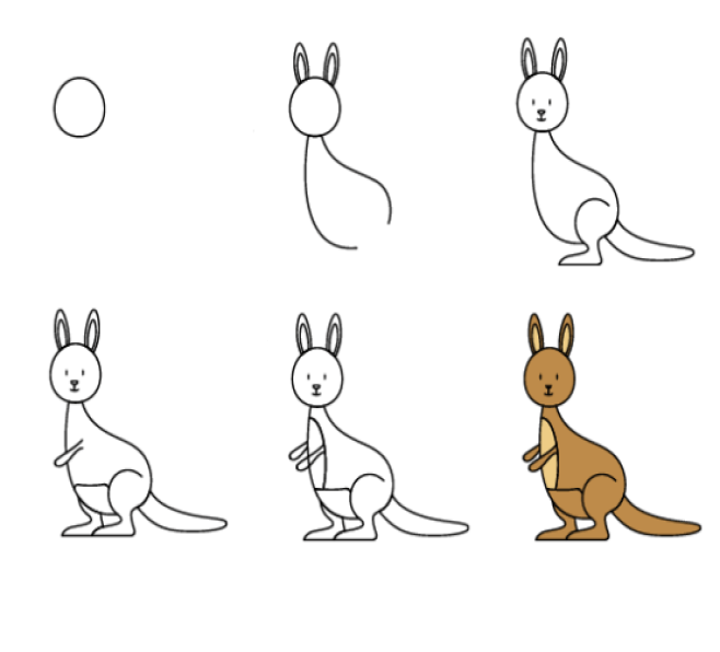 Zeichnen Lernen Känguru-Idee (14)