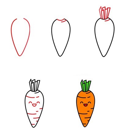 Karotte süß zeichnen ideen