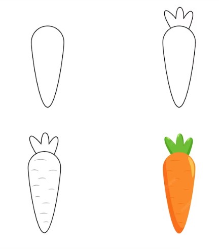 Karotten-Idee 10 zeichnen ideen