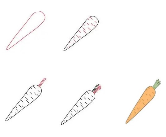 Karotten-Idee 11 zeichnen ideen