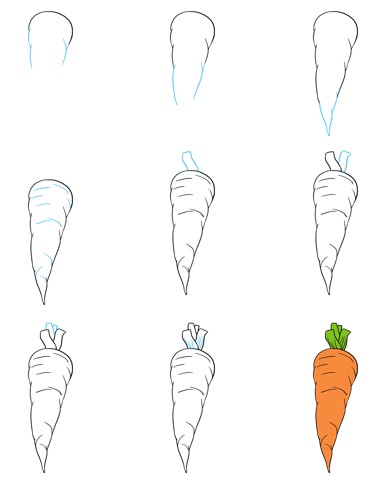 Karotten-Idee 12 zeichnen ideen