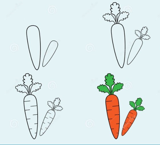 Karotten-Idee 14 zeichnen ideen