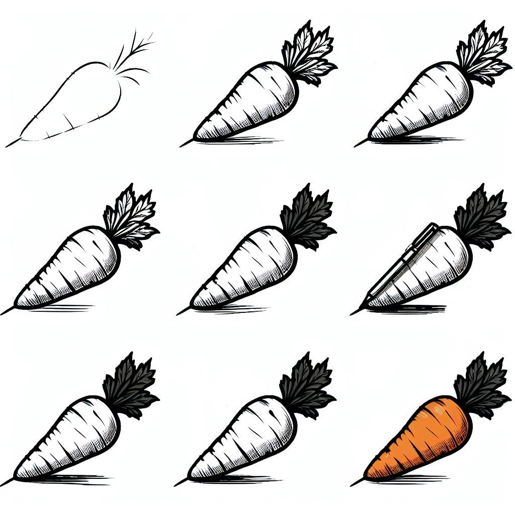 Karotten-Idee 17 zeichnen ideen
