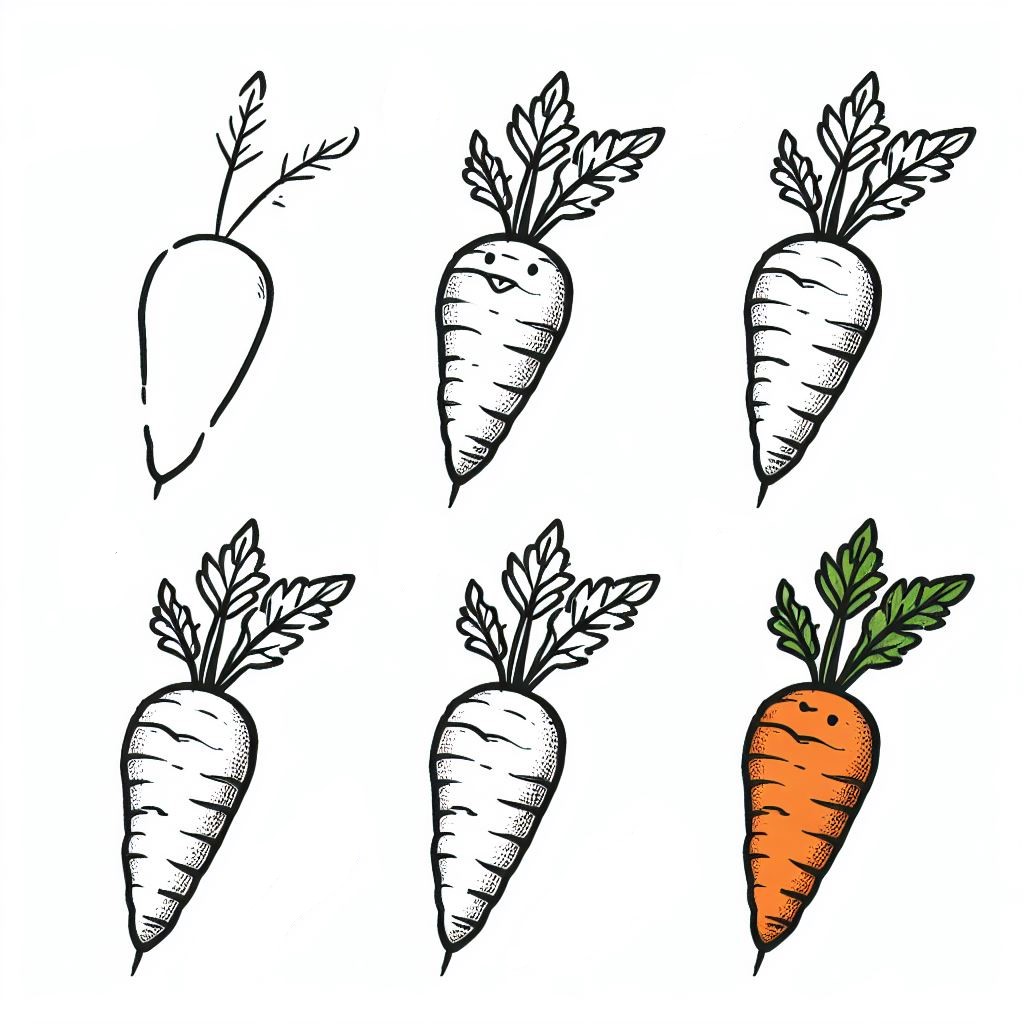 Karotten-Idee 19 zeichnen ideen