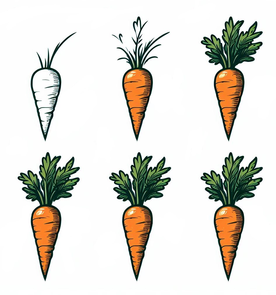Karotten-Idee 3 zeichnen ideen