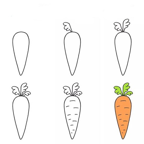Karotten-Idee 5 zeichnen ideen