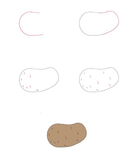 Kartoffelidee 1 zeichnen ideen