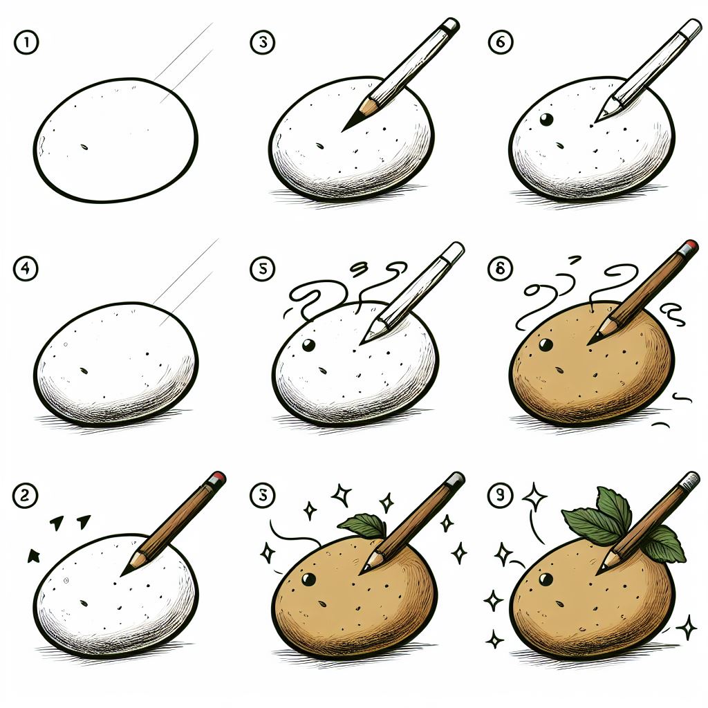 Kartoffelidee 12 zeichnen ideen