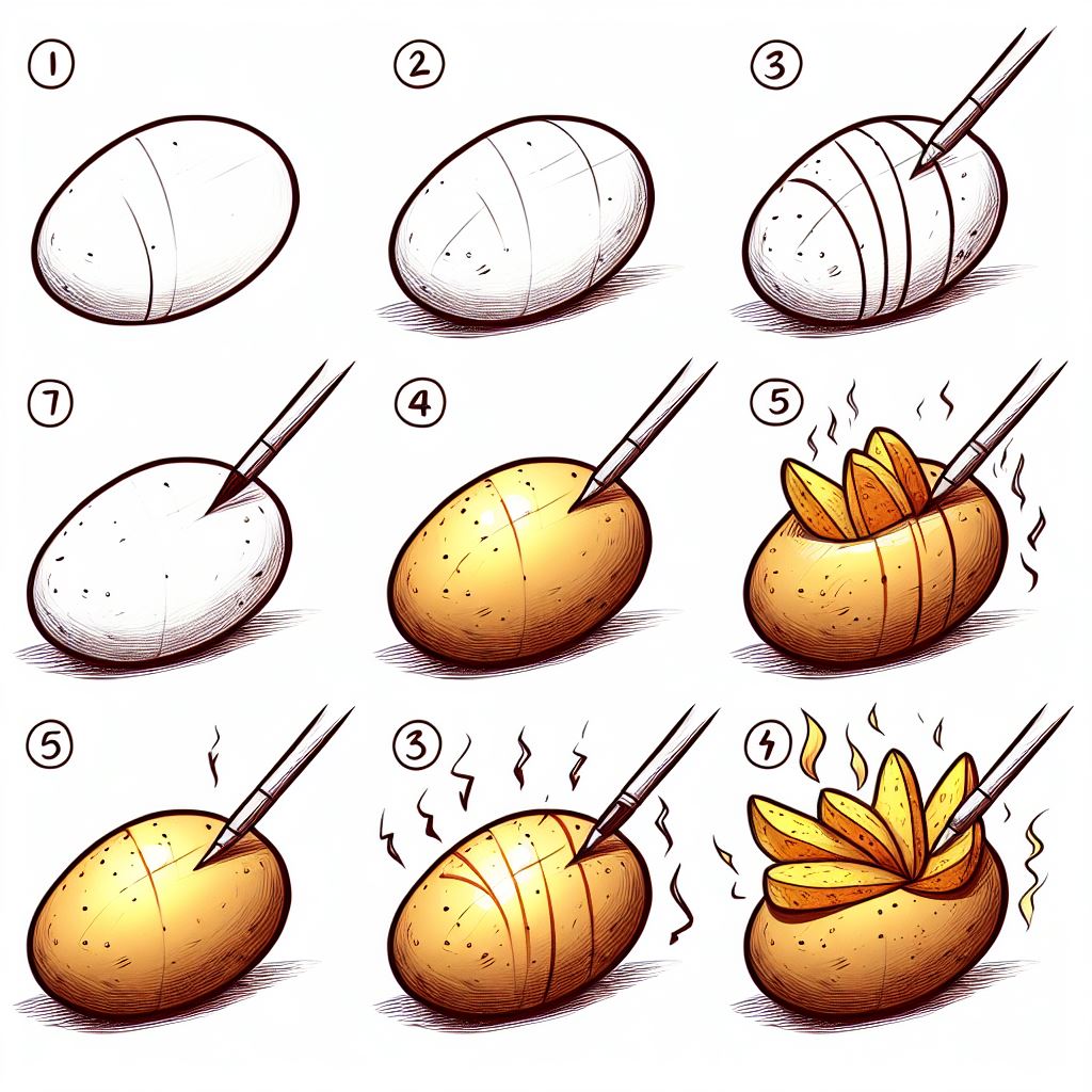 Kartoffelidee 15 zeichnen ideen